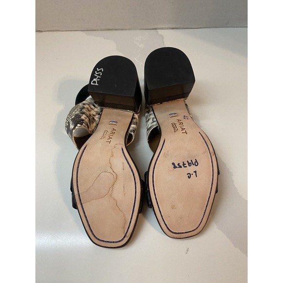 Ariat Milan Two24 Snakeskin Heeled Sandals Size 7B - Picture 6 of 7